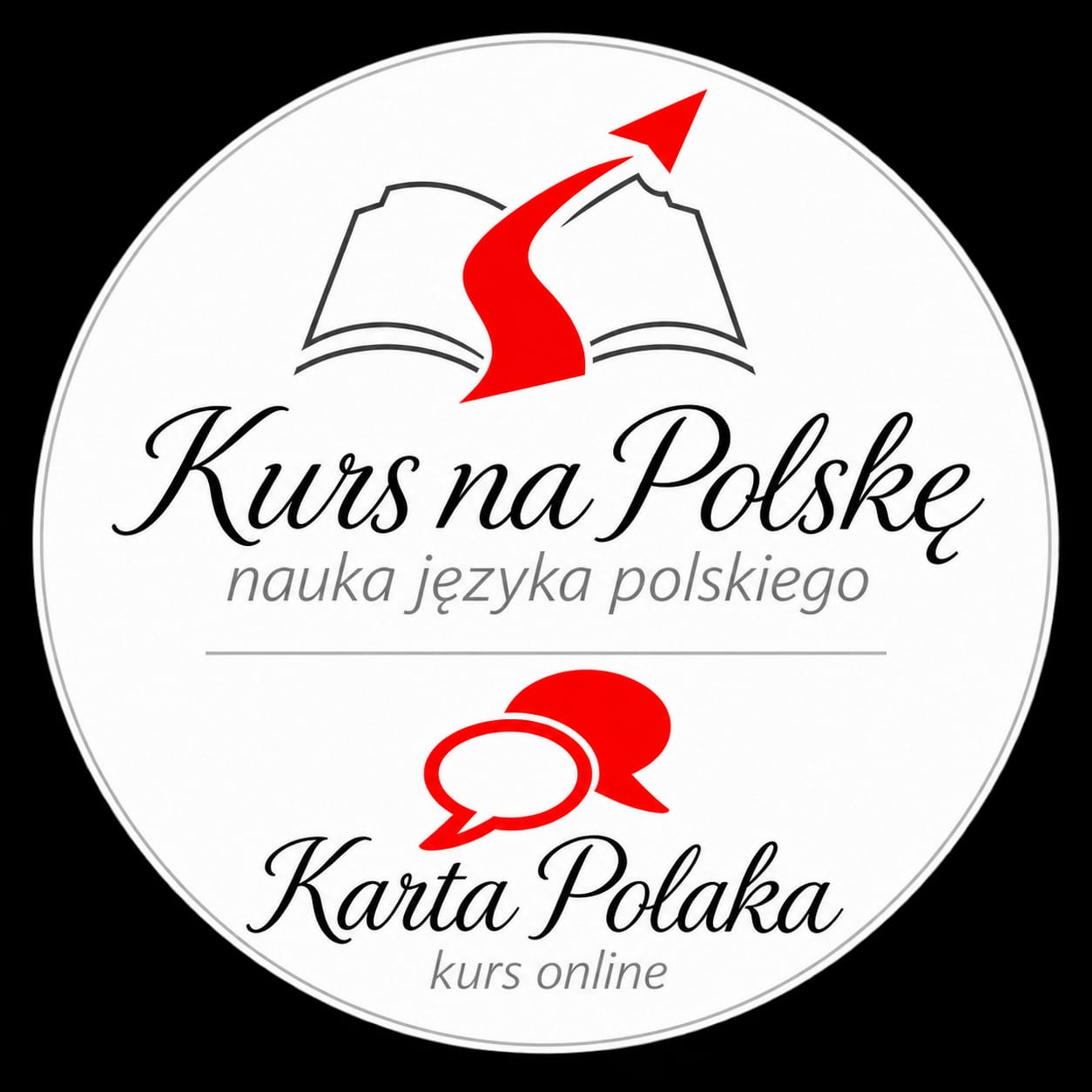 Логотип Kurs na Polskę і Karta Polaka kurs online